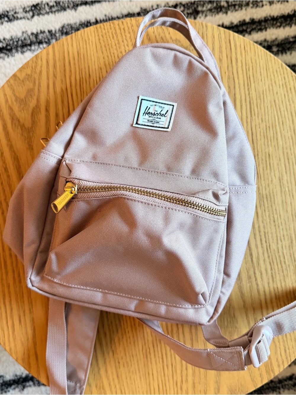 Herschel Supply Company Mini Backpack in Dusty Rose with Gold Hardware